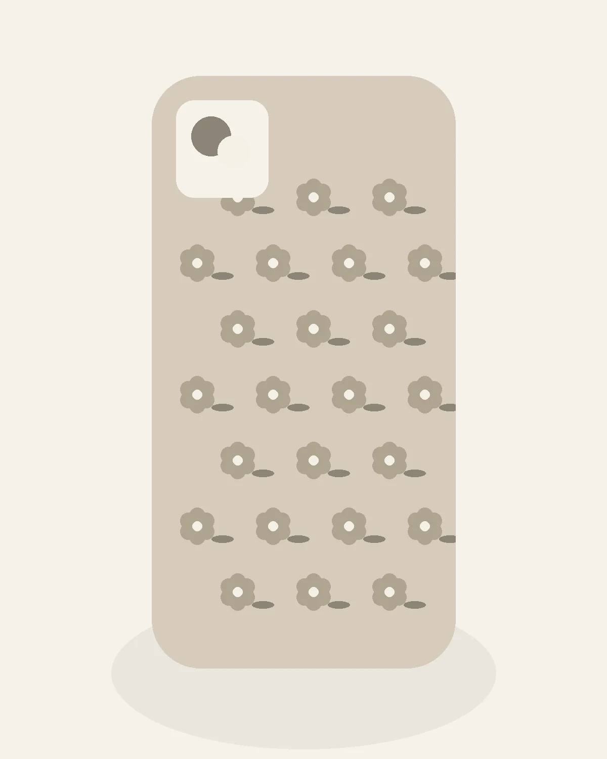 Dune Minimal Phone Case, view 1. Illustration standing in for product photography.